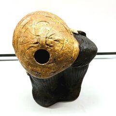 信楽焼 置物 狸 タヌキ 夫婦 縁起物 インテリア オブジェの画像