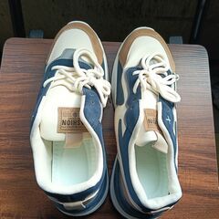 新品 25cm メンズ スニーカー ホワイト 厚底 男女兼用 シューズ 識別番号:【N540-S】の画像