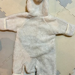 ベビー　くま耳フード　もこもこアウター　60 70の画像