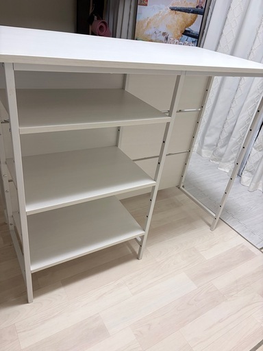 美品☆カウンターテーブル収納付き