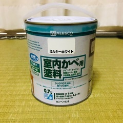 屋内用壁塗料0.7㍑ミルキーホワイトの画像