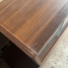 昭和レトロ　テレビ台　ガラスケースの画像