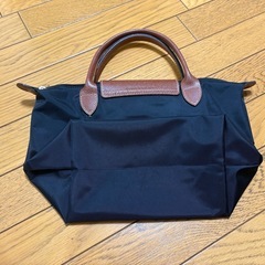 【美品】LONGCHAMP ハンドバッグ 黒の画像