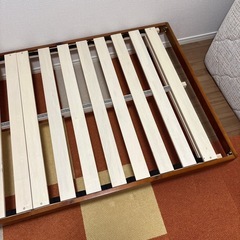  ニトリ　脚付きヘッドレスすのこベッド　シングルの画像