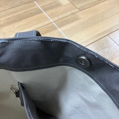 【ハンドメイド】帆布トートバッグ 肩がけ ダークグレー 1107新品未使用の画像