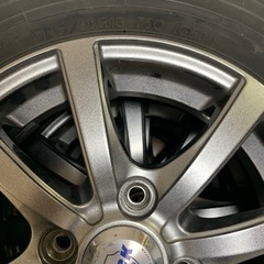 中古4本タイヤホイールセット145/80R13の画像
