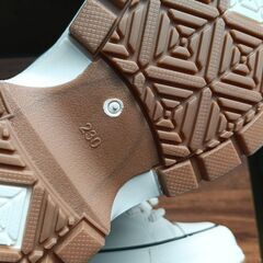 新品 23cm レディース スニーカー ホワイト シューズ 靴 カジュアル 厚底 識別番号:(938-Z)の画像