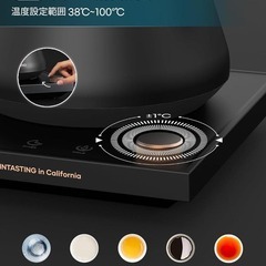 新品　1°C単位の精密温度調節 細口　LED温度表示 0.9L 1200Wの画像