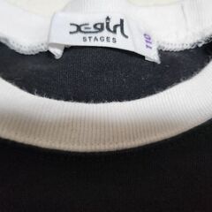 【お取置き中2】エックスガール ブラックロンティー サイズ:110の画像