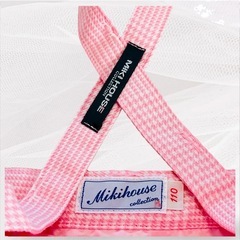 ミキハウス MIKI HOUSE サスペンダースカート 110cm ピンクの画像