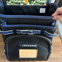 CONVERSE 黒青ランドセルの画像