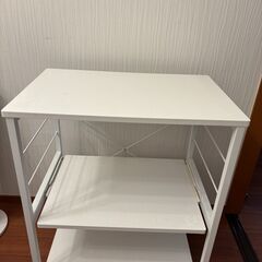 キッチンワゴン スライドテーブル付 3段の画像