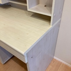 木製 学習机とサイドワゴンのセット④の画像