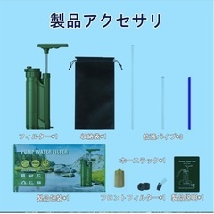 🉐新品未使用/未開封　浄水ボトル 軽量 コンパクト 再利用可能 キャンプ/アウトドア/緊急時 非常用 災害 救急用 酸素 防災用品 直飲 水濾過 携帯用 災害用 登山 キャンプ 野営 防災 緊急用水 飲み水 携帯 アウトドア 濾過器 サバイバル 高性能浄水器 水ろ過装置 サバイバル (RO濾過器)の画像
