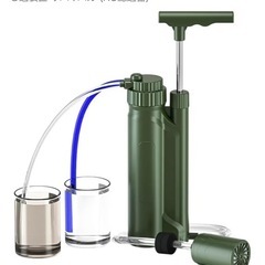 🉐新品未使用/未開封　浄水ボトル 軽量 コンパクト 再利用可能 キャンプ/アウトドア/緊急時 非常用 災害 救急用 酸素 防災用品 直飲 水濾過 携帯用 災害用 登山 キャンプ 野営 防災 緊急用水 飲み水 携帯 アウトドア 濾過器 サバイバル 高性能浄水器 水ろ過装置 サバイバル (RO濾過器)の画像