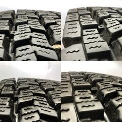 【YK 905W 245/70R19.5 136/134J】スタッドレス 2本【TOPY製 トラックホイール 19.5インチ 6.75J8HPCD275+147】23年製 バリ溝 iso (STT047)の画像