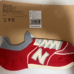 【取引中】NB 靴下23ｰ25cm レッド の画像