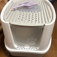 【猫トイレ】砂が飛び散りにくい猫トイレの画像