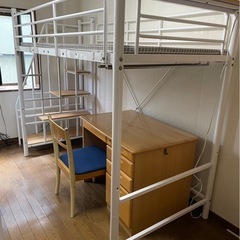 階段式　ロフトベッド　　の画像