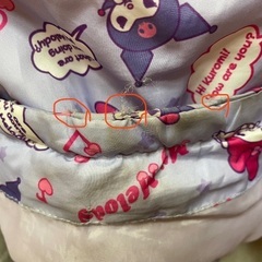 お話中【マイメロ】【クロミ】【ワケありジャンプスーツ】【110㌢】【雪遊び】の画像