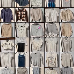 明日‼️急遽開催決定🎊 お家バザー開催👚60点以上ご購入で1点あたり50円になります。早い者勝ち‼️の画像