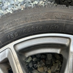 155/65R14アルミホイルセットスタッドレスの画像
