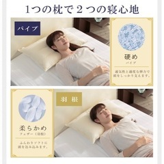 新品未使用！丸八真綿(マルハチ)フェザー&羽毛まくら　至福の眠りシリーズ 枕の画像