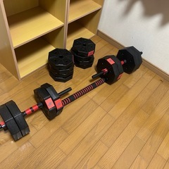 筋トレ　懸垂マシン　可変ダンベル　セットの画像