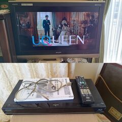 冷蔵庫 + ipod、ブルーレイ、液晶テレビの画像