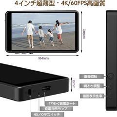 自撮り❣️モニター 4インチ超薄型Vlogモニター 4K/60FPS 低遅延撮影の画像