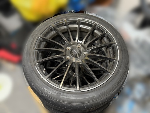 wedssports SA-15R アルミホイール　18インチ 4本セット PCD100 5穴 タイヤ付き