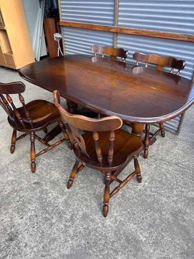 ●飛騨家具　ダイニングセット●キツツキマーク