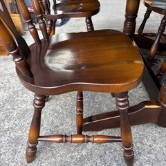 ●飛騨家具　ダイニングセット●キツツキマークの画像