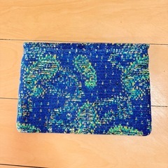 コーヘン COOHEM ニット ツイード クラッチバッグの画像