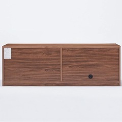 無印良品 木製AVラック 幅150cm ウォールナット材突板 テレビボードの画像