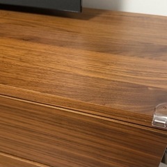 無印良品 木製AVラック 幅150cm ウォールナット材突板 テレビボードの画像