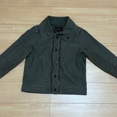 ジャンパー　レディース　デニム生地　カーキの画像