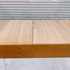 中古 木製 シングルベッド ベッドフレーム ベッド オシャレ インテリア 家具 引取歓迎 茨城県常陸大宮市 1009か4 Kの画像