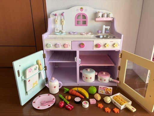 【美品】マザーガーデン パステルミントデラックスキッチン