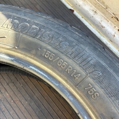 中古タイヤ‼️155-65-14‼️2本‼️の画像