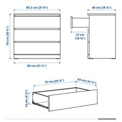 IKEA チェスト 2個の画像