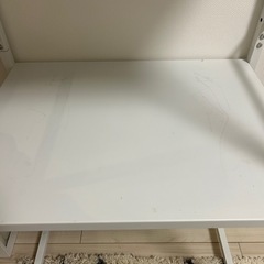 レンジ台　スチールラック　ホワイトの画像