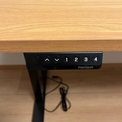 flexispot ef1 120×60 天板(メイプル)足(黒)の画像