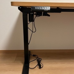 flexispot ef1 120×60 天板(メイプル)足(黒)の画像