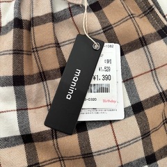 95cm チェック　サロペット　新品未使用　バースデイの画像