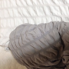 シャーリングデザイン掛け布団カバー　2色セットの画像