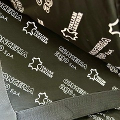 イタリア製 CONCERIA AGO S.p.A 本革ソファ 3人掛け ブラック 幅195cm 高級イタリアンレザー モダンデザインの画像