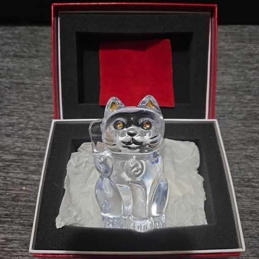 Baccarat 招き猫　縁起物　バカラ