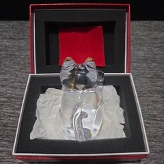 Baccarat 招き猫　縁起物　バカラの画像