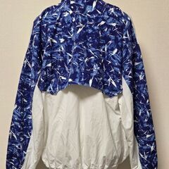 PCR TOWIN ナイロンジャケット 水色×白色 トップス 古着 ヴィンテージの画像